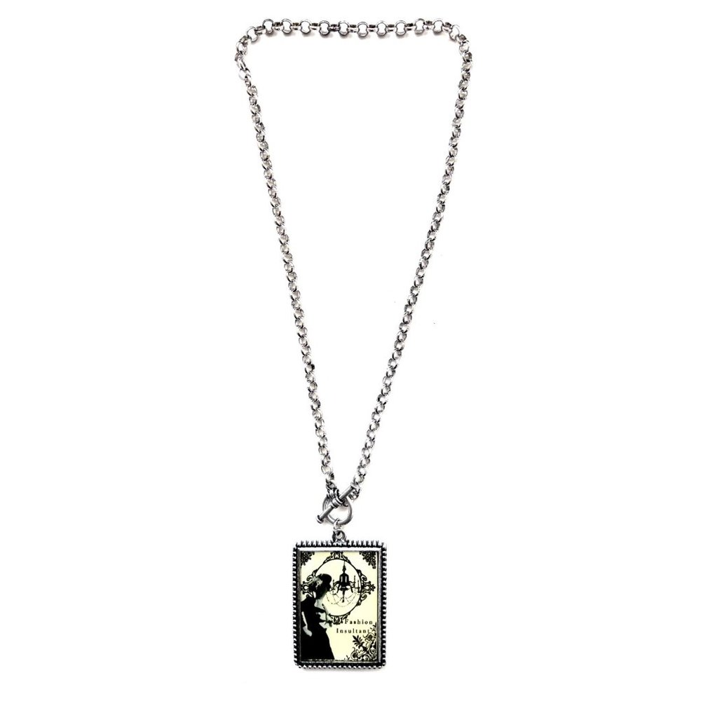 Cute Fashionista Pendant Jewelry with Chain Necklace